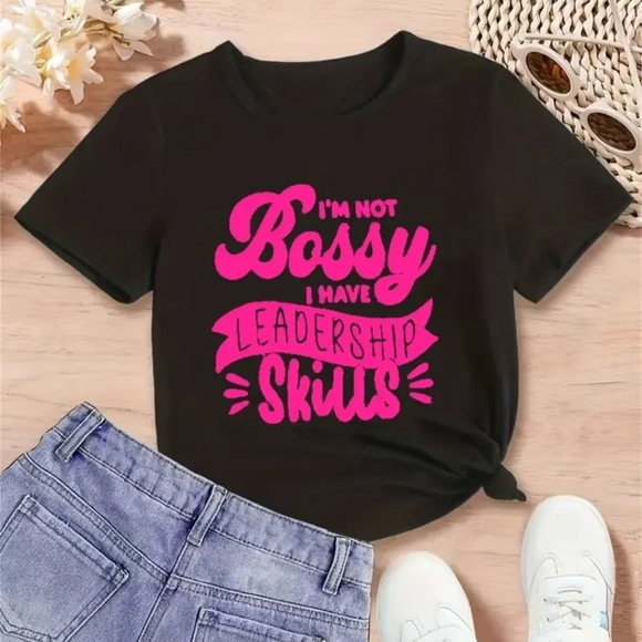 New Bossy Tshirt for 5-6 Years Old Girl - Picture 1 of 4